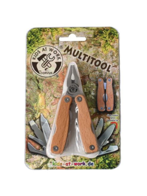Kids at Work Sokfunkciós kéziszerszám nemesfa markolattal