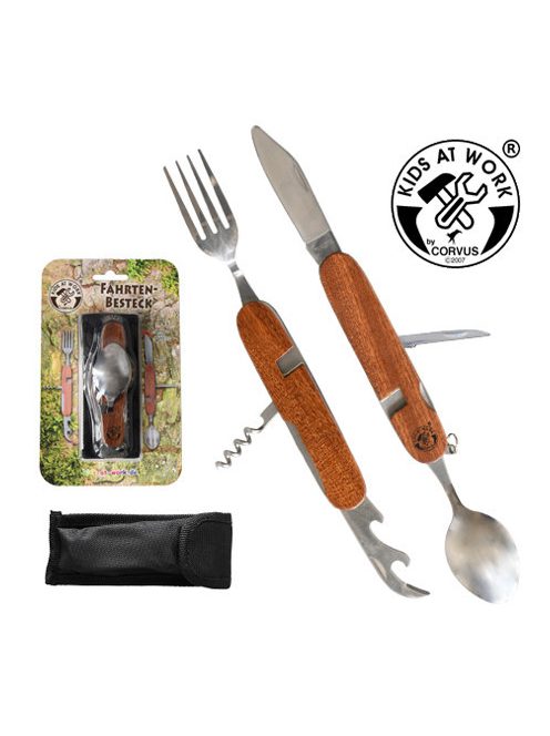 Kids at Work Zseb evőeszköz nemesfa nyéllel