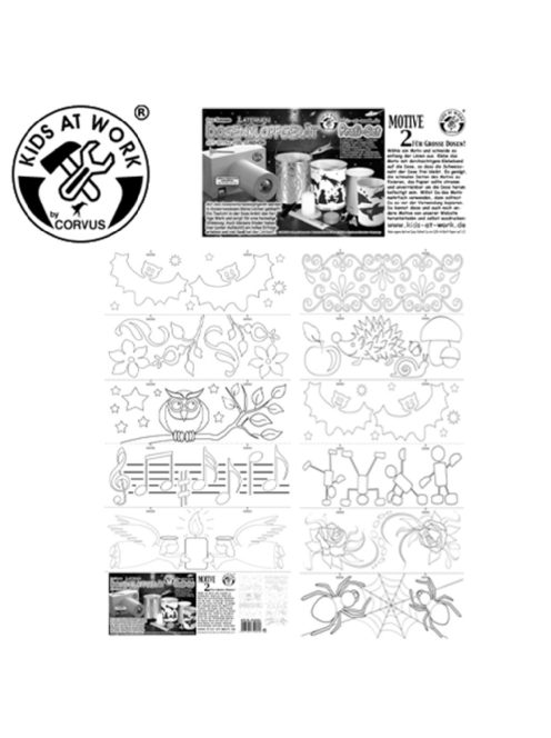 Kids at Work Konzervdoboz-lámpáshoz mintasablon 02 nagy