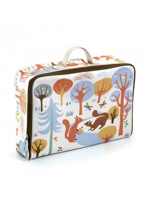 Djeco Trendi kis bőrönd - Huncut mókusok - Squirrels suitcase
