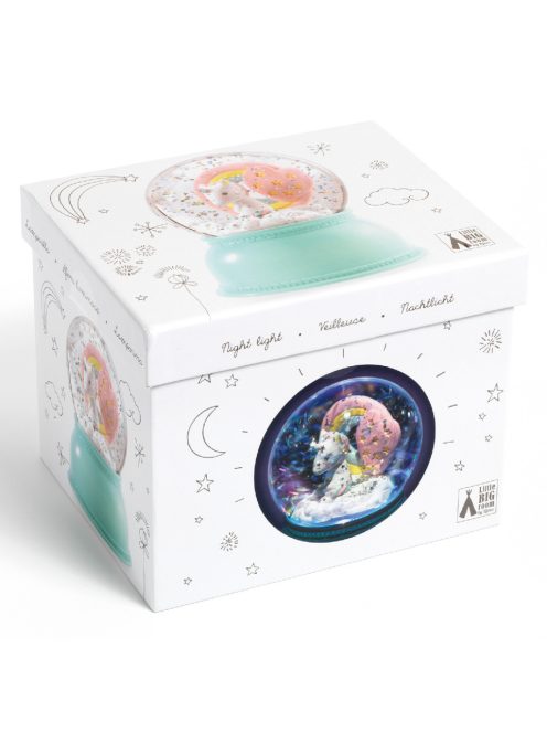 Djeco Jelzőfény Unikornis csillámgömbje - Unicornis