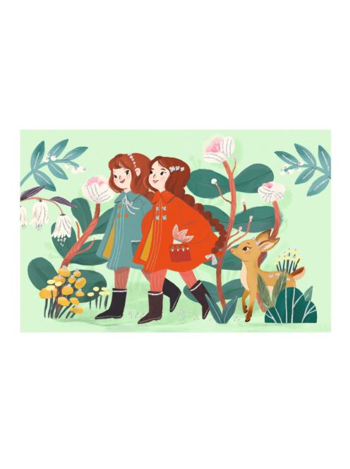 Djeco Meghívó készlet Kerti parti - Garden friends