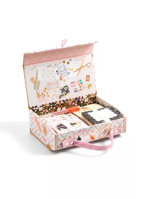 Djeco Irodaszeres bőrönd Tina kisbőröndje - Tinou stationery case