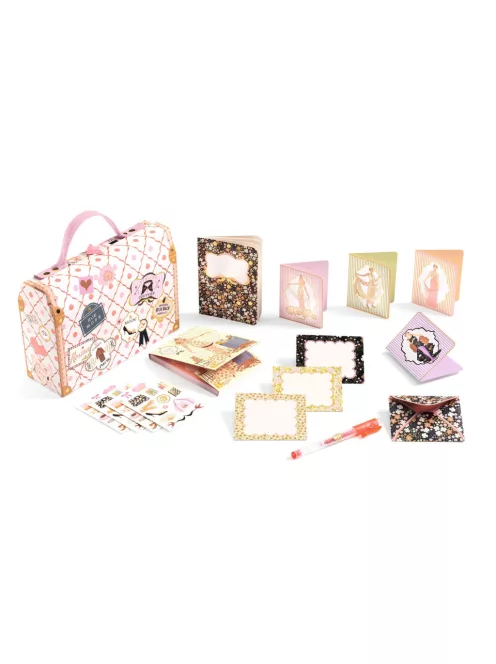 Djeco Irodaszeres bőrönd Tina kisbőröndje - Tinou stationery case