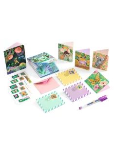   Djeco Irodaszeres bőrönd Marcsi kisbőröndje - Marie stationery case