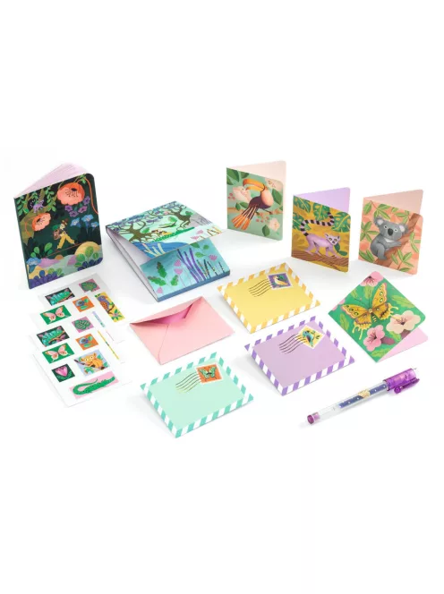 Djeco Irodaszeres bőrönd Marcsi kisbőröndje - Marie stationery case