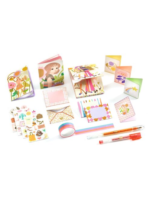 Djeco Irodaszeres bőrönd Tina kisszekrénye - Tinou stationery cabinet