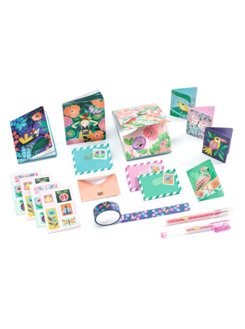 Djeco Irodaszeres bőrönd Marcsi kisszekrénye - Marie stationery cabinet