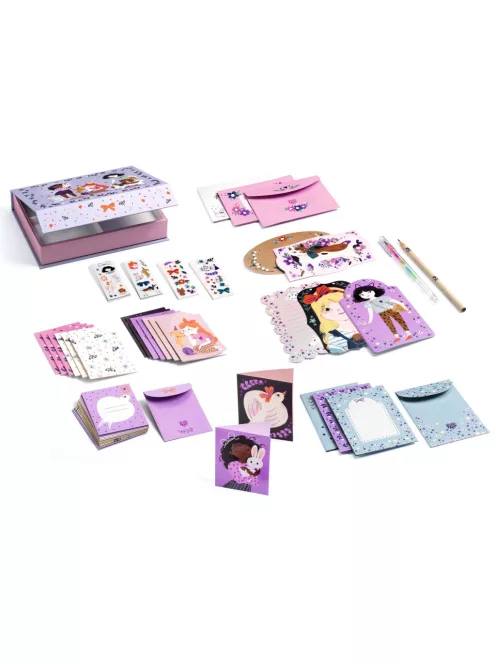 Djeco Lovely Paper Levelező készlet - Lucille correspondence box