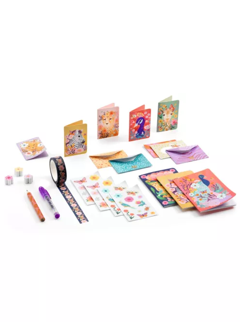 Djeco Lovely Paper Irodaszer mini készlet - Mini Kendra box