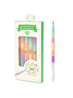 Djeco 6 színű pasztell gél toll - 6 pastel gel pens