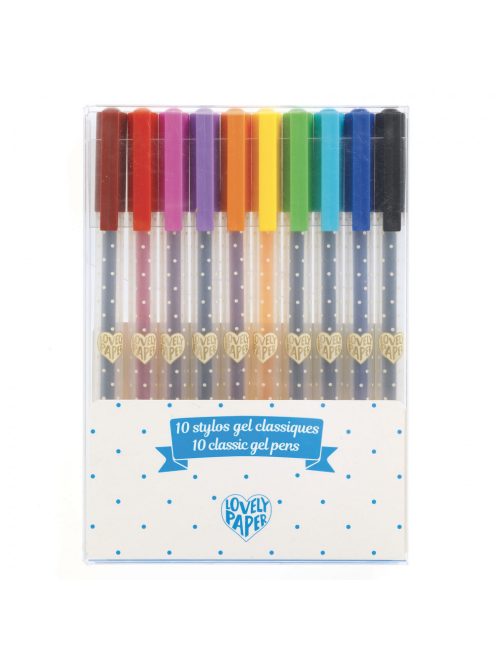Djeco 6 színű pasztell gél toll - 6 pastel gel pens