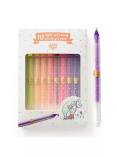  Djeco Lovely Paper Zseléstoll készlet 10 pasztell szín - 10 candy gel pens