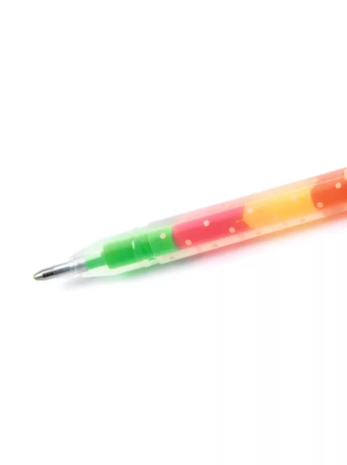Djeco Lovely Paper Zseléstoll készlet 6 szivárvány színben - 6 rainbow gel pens