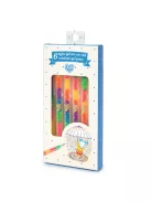 Djeco Lovely Paper Zseléstoll készlet 6 szivárvány színben - 6 rainbow gel pens
