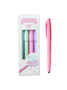   Djeco Lovely Paper Radírozható tollkészlet 4 pasztell színű - 4 Pastel erasable pens