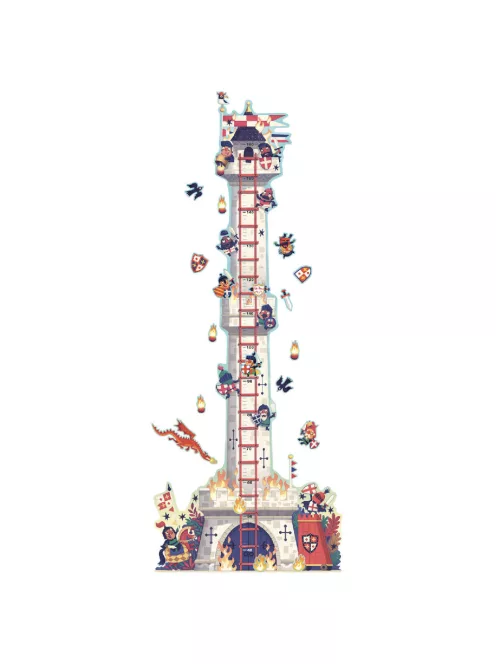 Djeco Magasságmérő falmatrica Lovagtorony - Knight's tower
