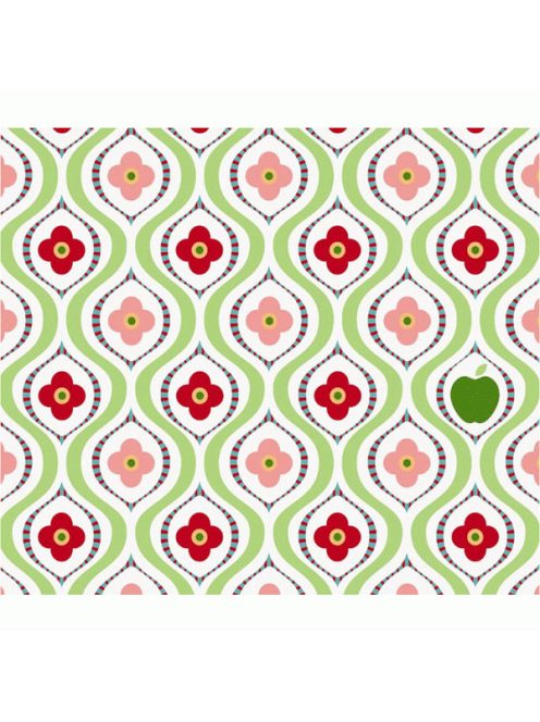 Djeco: Little Big room Dekortapéta - Virágmintás - Pop