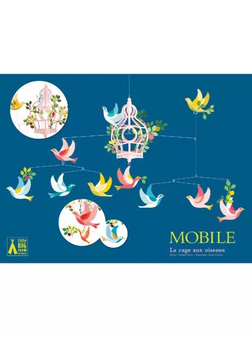 Djeco Szélmobil függődísz Madárkalitka - Birdcage
