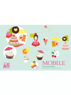   Djeco Little Big room Szélmobil függődísz Édességek - Sweets