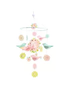 Djeco Little Big room Szélmobil föggődísz Tavaszi madárkák - Spring Birds