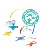 Djeco Little Big room Szélmobil függődísz Repülők - Planes