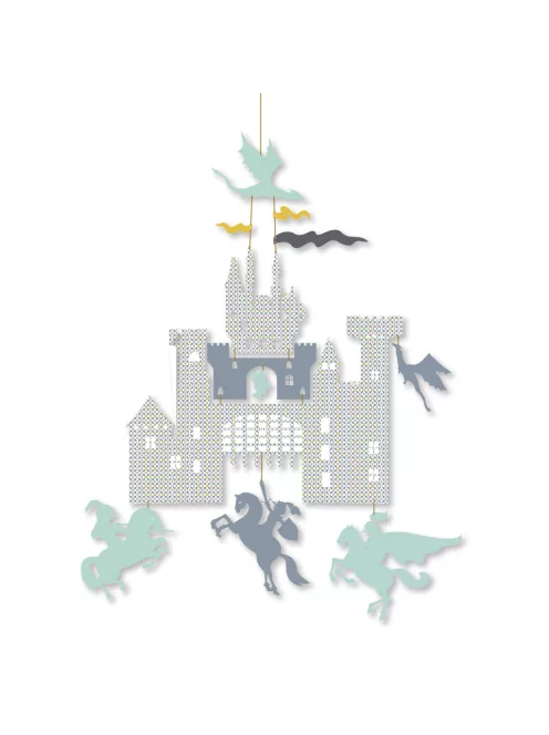 Djeco Little Big room Minimobil Várkastély sárkányokkal - Castle and dragons