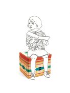 Djeco Játéktároló ülőke - Indián - Teepee toy box