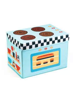   Djeco Little Big room Játéktároló ülőke Játék tűzhely - Cooker
