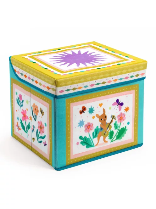Djeco Little Big room Játéktároló ülőke Tavaszi hangulat - Caravan