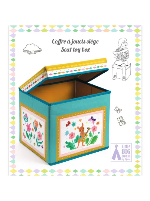 Djeco Little Big room Játéktároló ülőke Tavaszi hangulat - Caravan