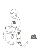 Djeco Little Big room Játéktároló ülőke Csillagok - Stars