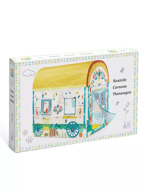 Djeco Little Big room Játszósátor Ekhos szekér játszósátor - Caravan