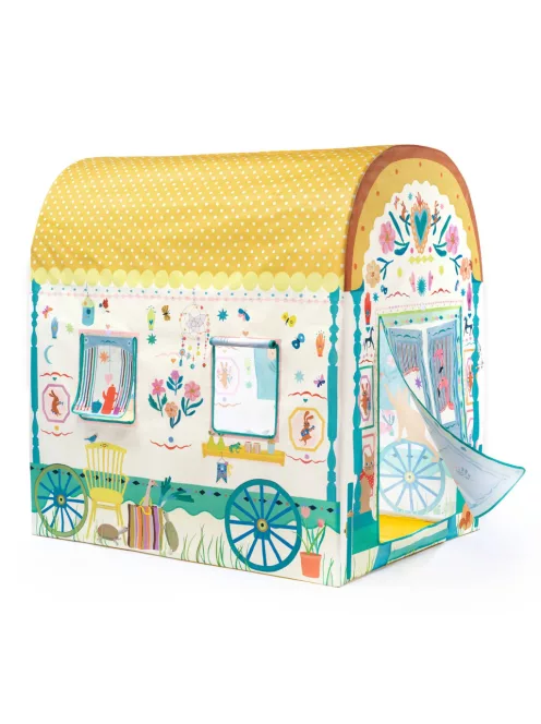 Djeco Little Big room Játszósátor Ekhos szekér játszósátor - Caravan