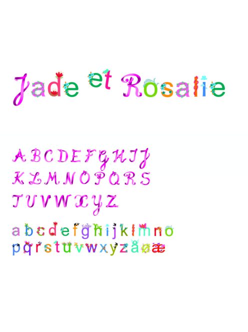 Djeco Little Big room Falmatrica Betűkészlet lányoknak - Girls alphabet