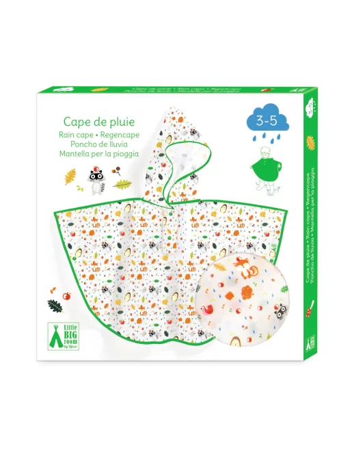 Djeco Little Big room Esőköpeny Fák alatt - Undergrowth rain cape