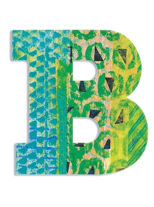 Djeco Little Big room Dekorbetű - B - Peacock letter