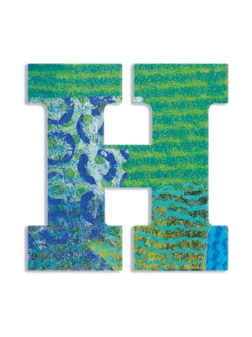 Djeco Little Big room Dekorbetű - H - Peacock letter