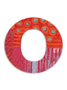 Djeco Little Big room Dekorbetű - O - Peacock letter
