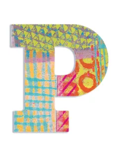 Djeco Little Big room Dekorbetű - P - Peacock letter