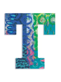 Djeco Little Big room Dekorbetű - T - Peacock letter