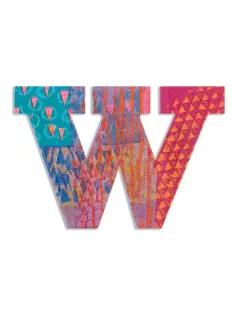 Djeco Little Big room Dekorbetű - W - Peacock letter
