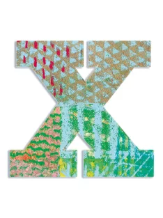 Djeco Little Big room Dekorbetű - X - Peacock letter