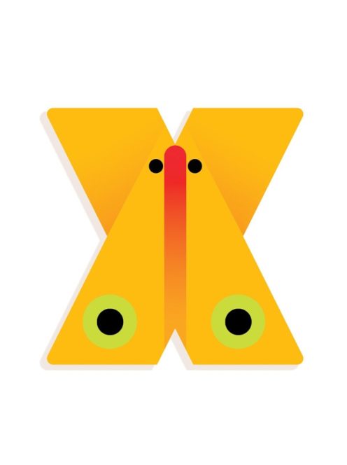 Djeco Állatdekor betű - X 