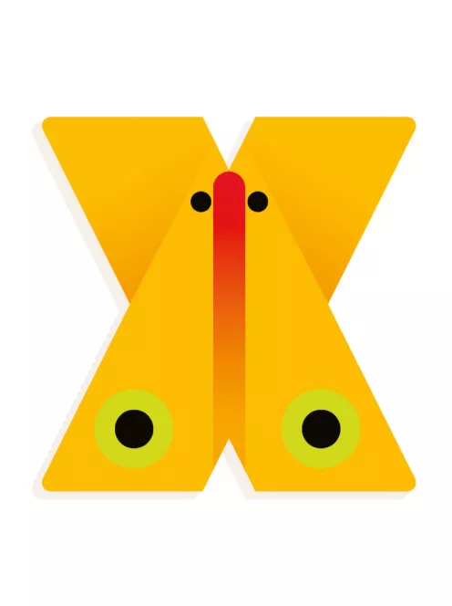 Djeco Állatdekor betű - X 