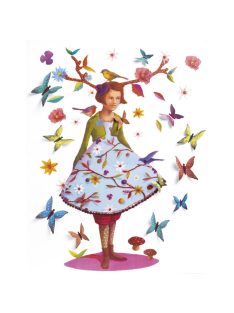   Djeco: Little Big room 3D-s falmatrica - Róza fa - Rose of wood