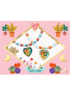   Djeco Design by Ékszerkészítő készlet Páros szívek - Heart Threading