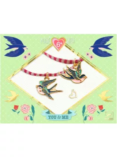   Djeco Design by Ékszerkészítő készlet Páros madarak - Bird Ribbons