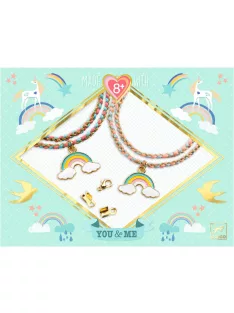   Djeco Design by Ékszerkészítő készlet Páros szivárványok - Rainbow Kumihimo