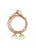 Djeco Design by Ékszerkészítő készlet Páros szivárványok - Rainbow Kumihimo